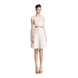 🤎Anne Klein Belted Fitted Swing Flare Dress Size 6